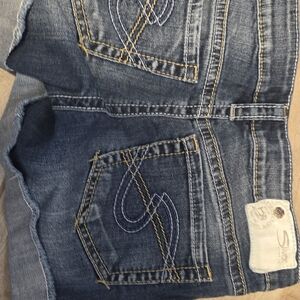 Silver Jeans Blue Denim Shorts
